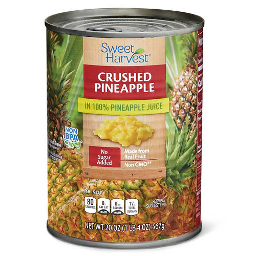 Sweet Harvest Crushed Pineapple, 20 oz Can